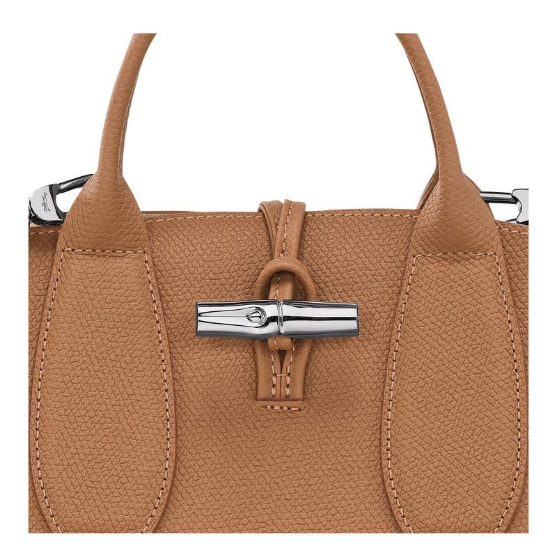 Natural Brown Longchamp Roseau S Women's Handbags | SACV-05431