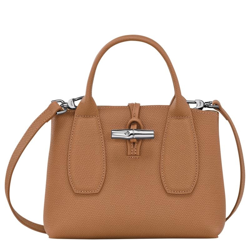 Natural Brown Longchamp Roseau S Women\'s Handbags | SACV-05431