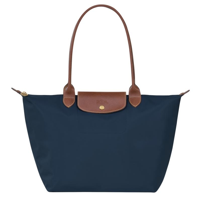 Navy Longchamp Le Pliage Original L Women\'s Tote Bag | EVHF-35461