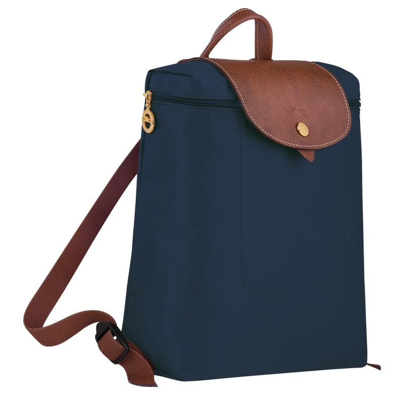 Navy Longchamp Le Pliage Original M Men's Backpacks | DTZF-74285