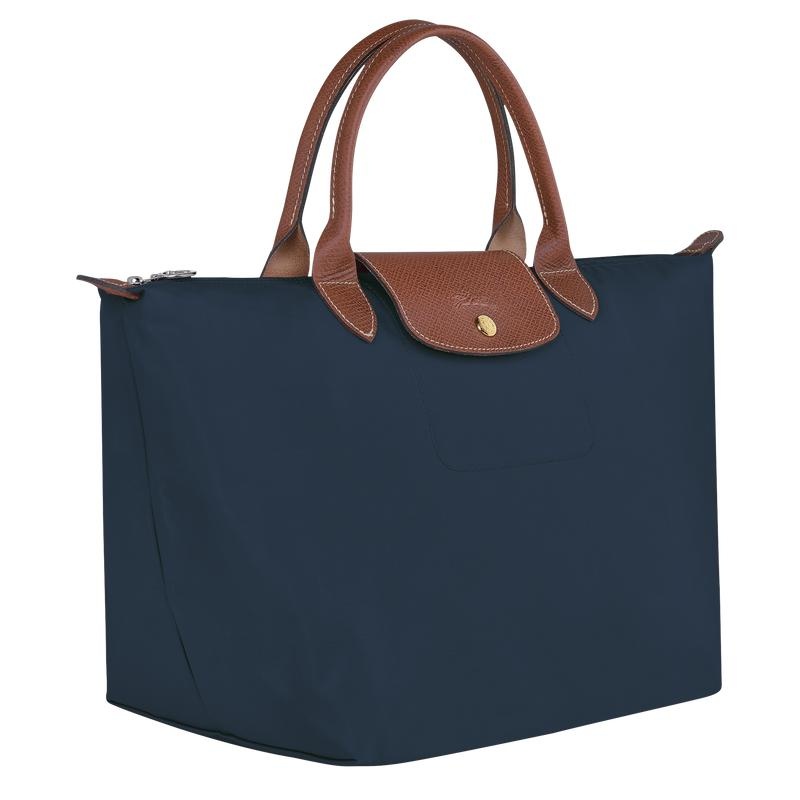 Navy Longchamp Le Pliage Original M Women's Handbags | MXFD-49851