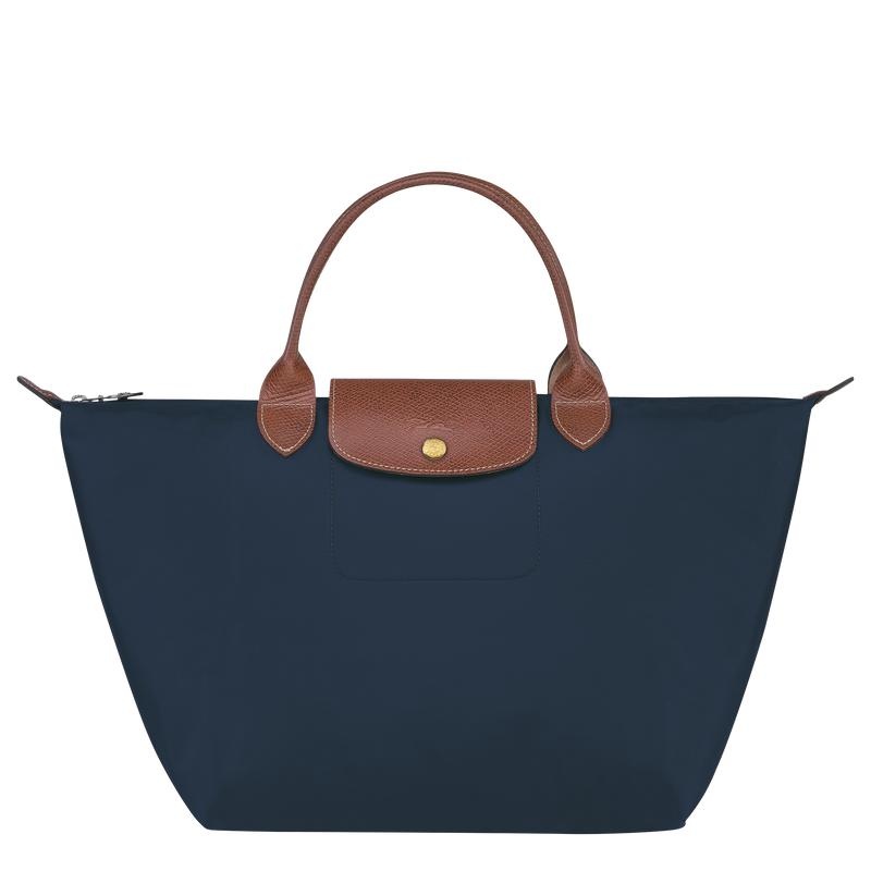 Navy Longchamp Le Pliage Original M Women\'s Handbags | MXFD-49851