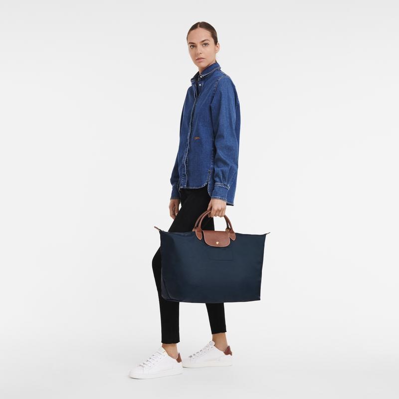 Navy Longchamp Le Pliage Original S Women's Travel Bags | ZKEU-78415