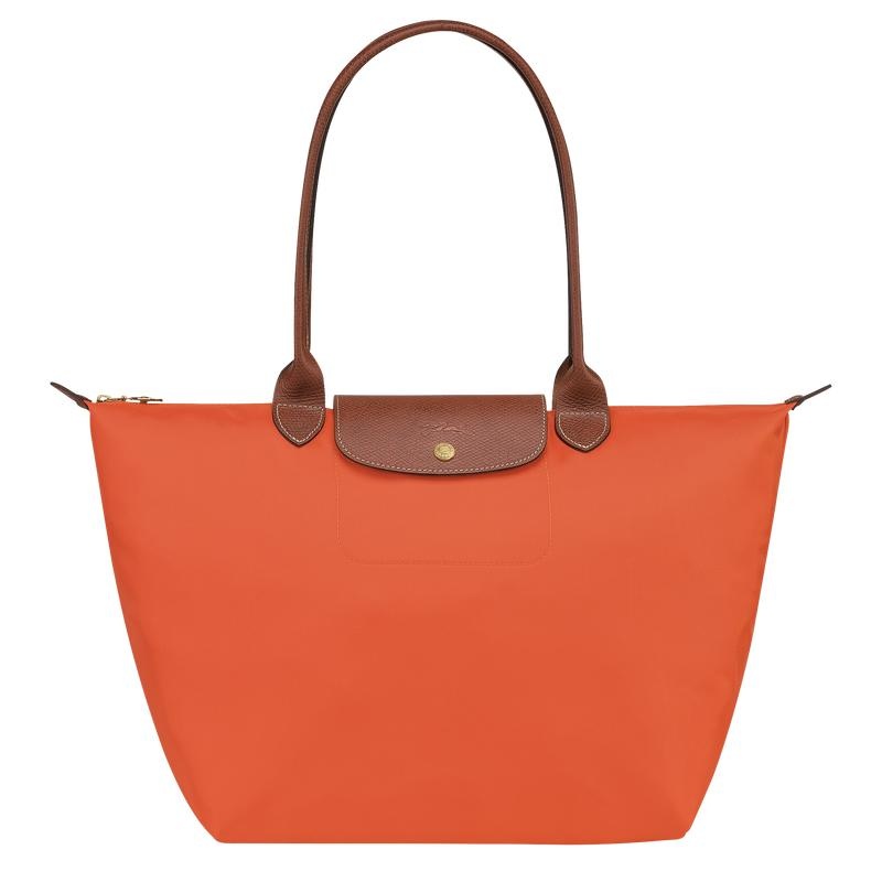 Orange Longchamp Le Pliage Original L Women\'s Tote Bag | QBZY-74392