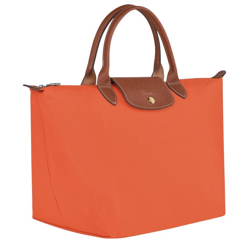 Orange Longchamp Le Pliage Original M Women's Handbags | ILRW-59074