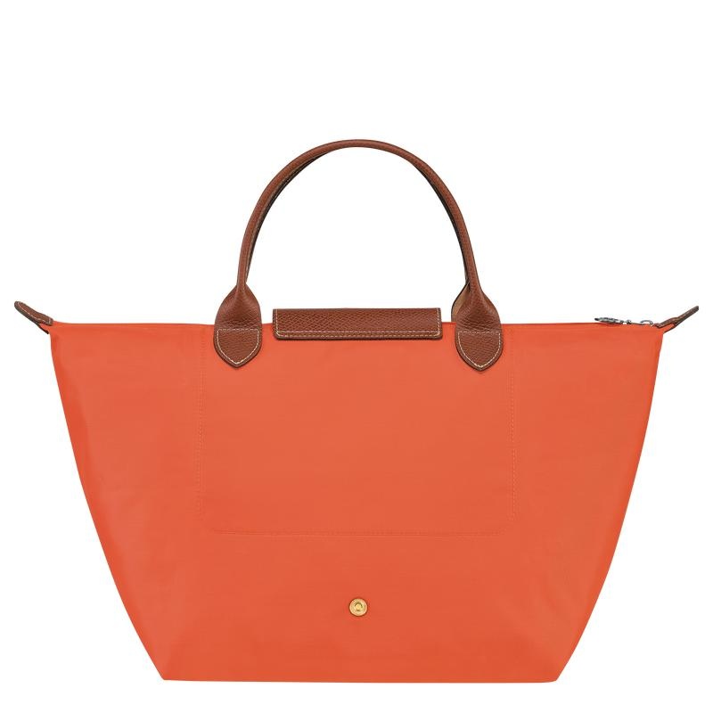 Orange Longchamp Le Pliage Original M Women's Handbags | ILRW-59074