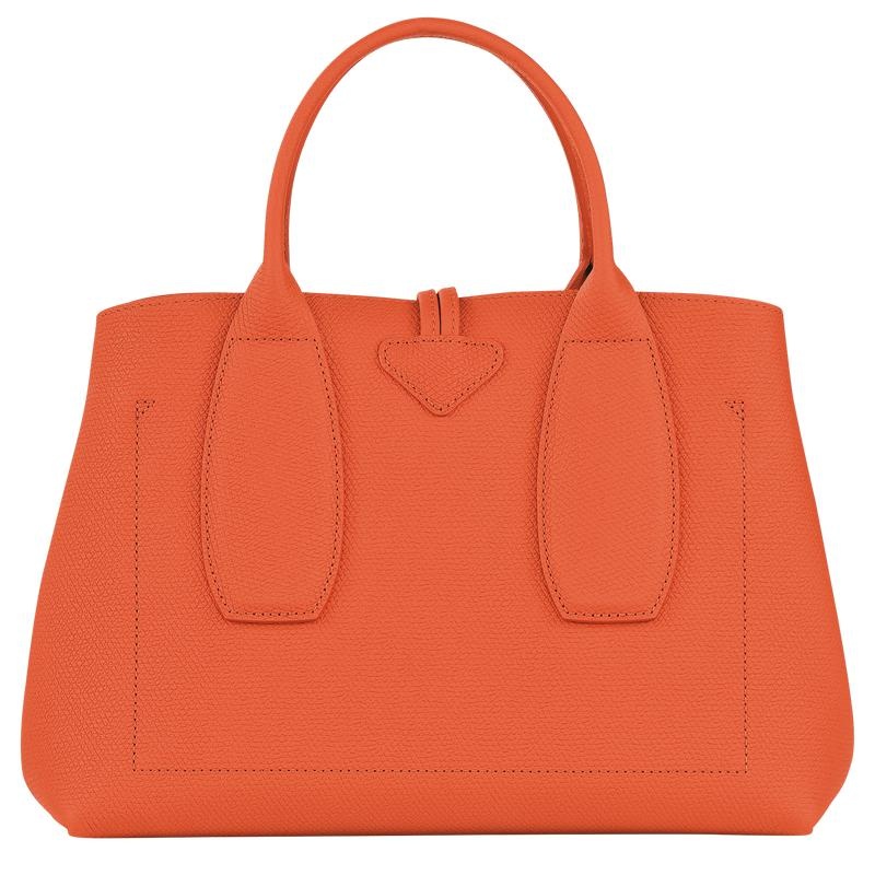 Orange Longchamp Roseau M Women's Handbags | SJZX-42961