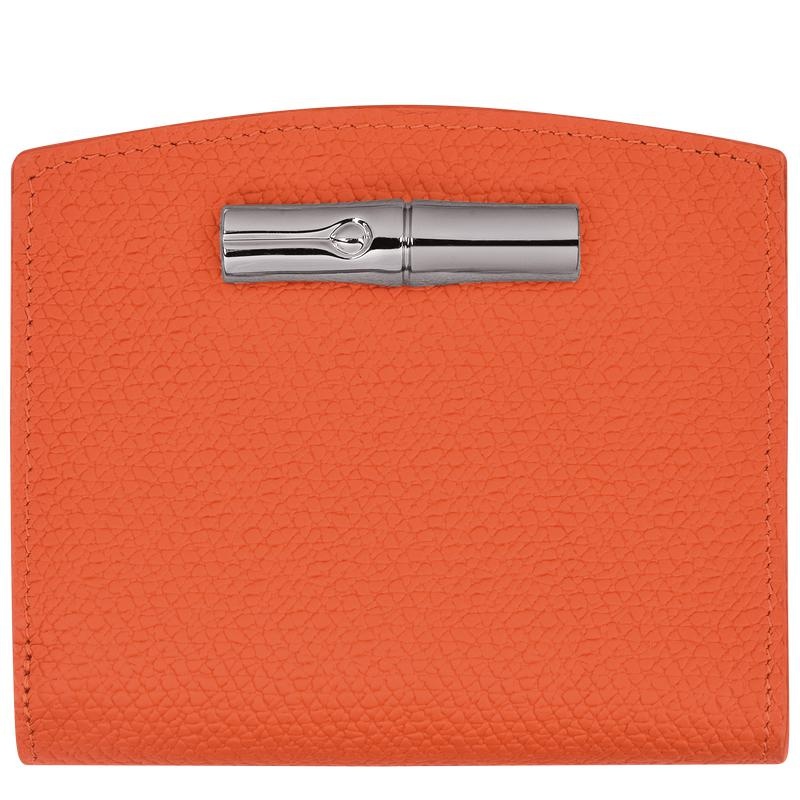 Orange Longchamp Roseau Women\'s Wallets | DABC-80359