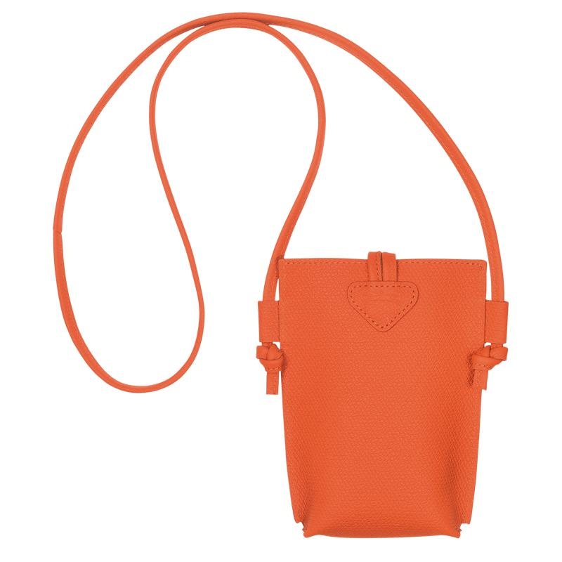 Orange Longchamp Roseau with lace Women's Phone Case | SCKG-52978