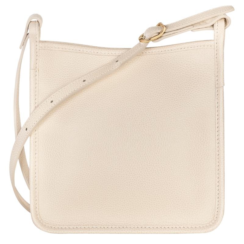 Paper White Longchamp Le Foulonné S Women's Crossbody Bags | MBUV-92053