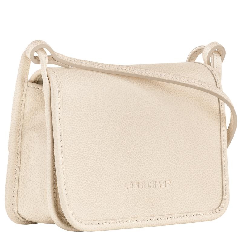 Paper White Longchamp Le Foulonné XS Women's Clutch Purse | WTOM-20865