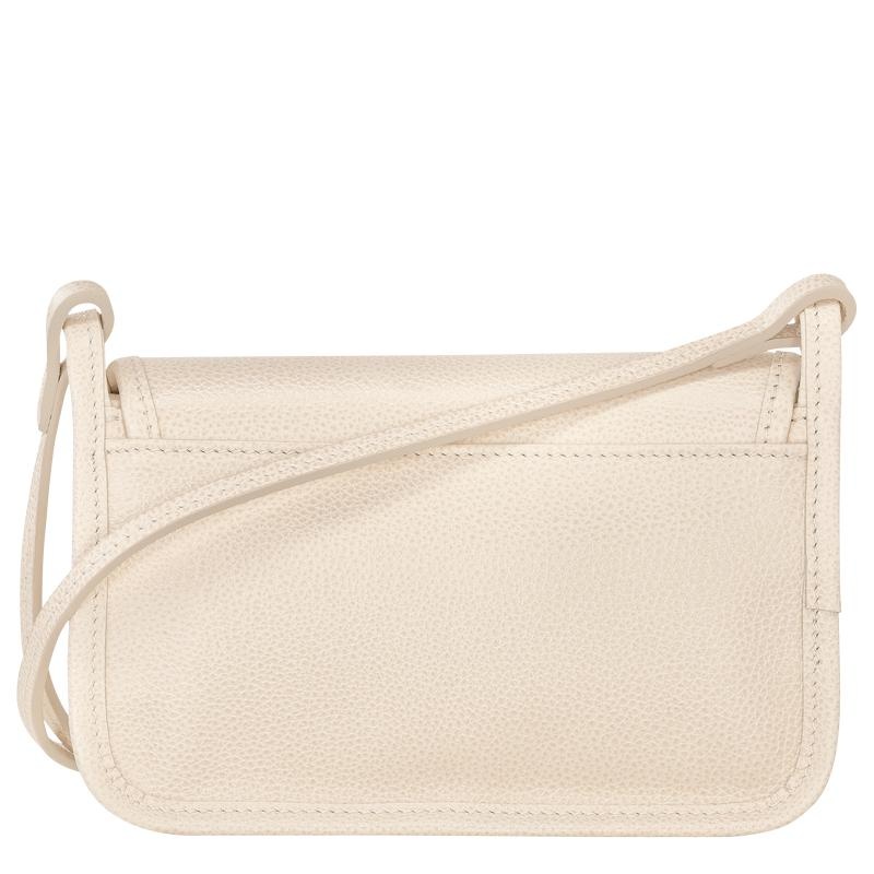 Paper White Longchamp Le Foulonné XS Women's Clutch Purse | WTOM-20865