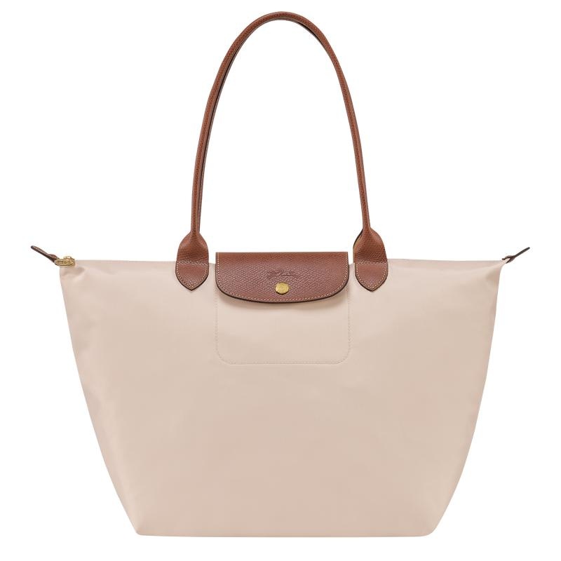 Paper White Longchamp Le Pliage Original L Women\'s Tote Bag | MCYR-10487