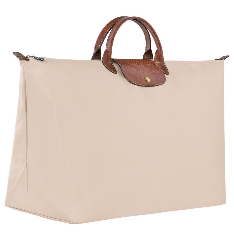 Paper White Longchamp Le Pliage Original M Women's Travel Bags | VYRB-89271