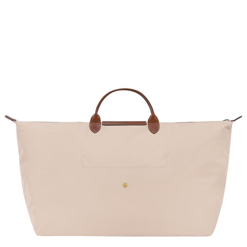 Paper White Longchamp Le Pliage Original M Women's Travel Bags | VYRB-89271