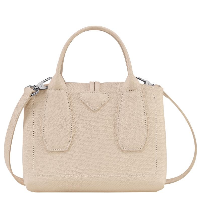 Paper White Longchamp Roseau S Women's Handbags | LYNA-42576