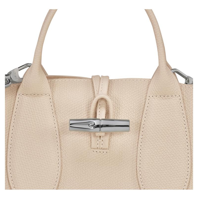 Paper White Longchamp Roseau S Women's Handbags | LYNA-42576