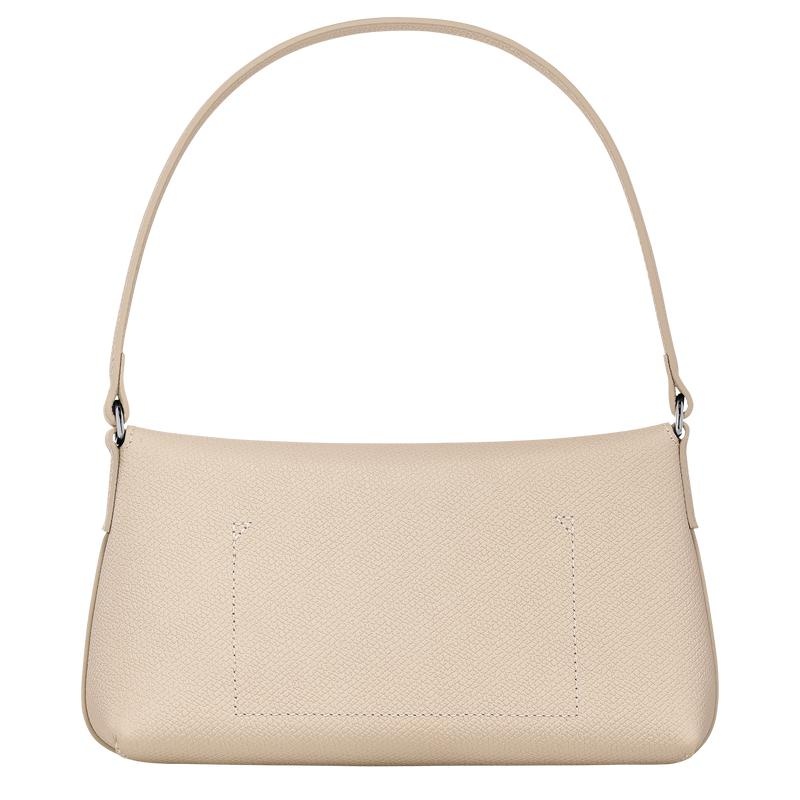 Paper White Longchamp Roseau S Women's Hobo Bags | THYX-91236