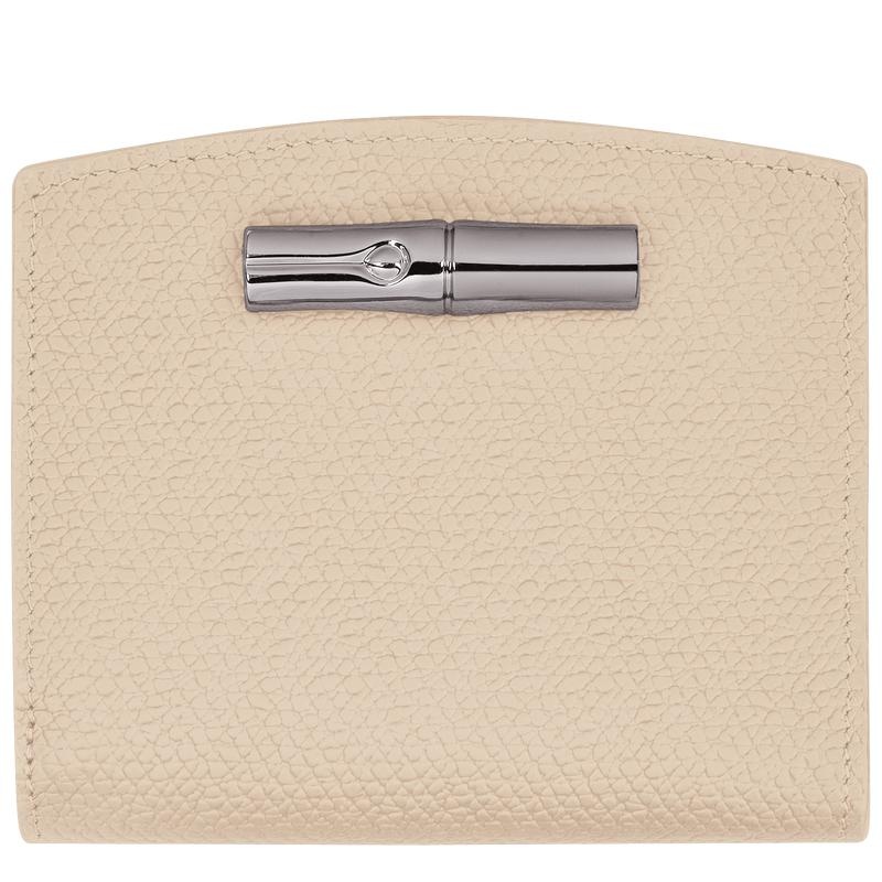 Paper White Longchamp Roseau Women\'s Wallets | VHGK-53801