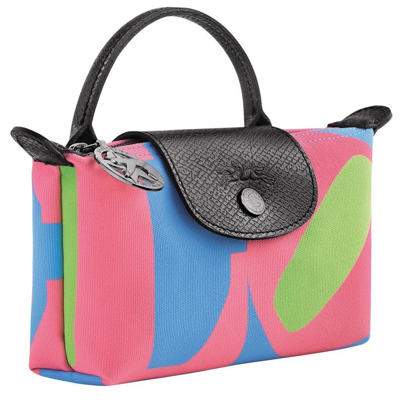 Pink Longchamp x Robert Indiana Women's Pouches | GXZR-52047