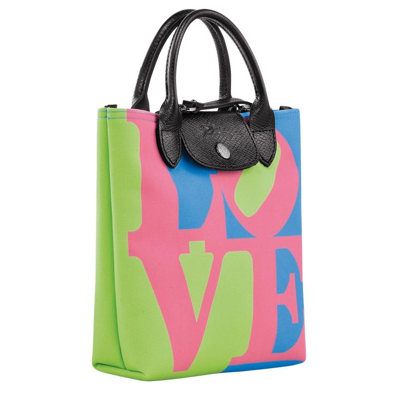 Pink Longchamp x Robert Indiana XS Men's Crossbody Bags | DGTV-28915