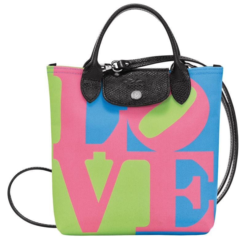 Pink Longchamp x Robert Indiana XS Men\'s Crossbody Bags | DGTV-28915