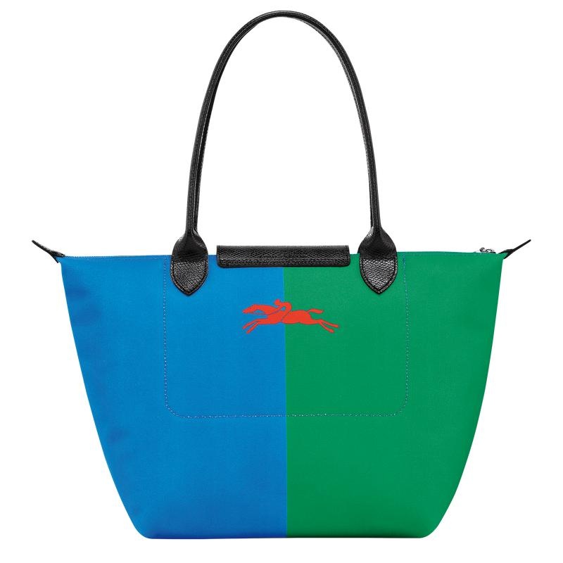 Red/Navy Longchamp x Robert Indiana M Women's Tote Bag | RPIL-52736