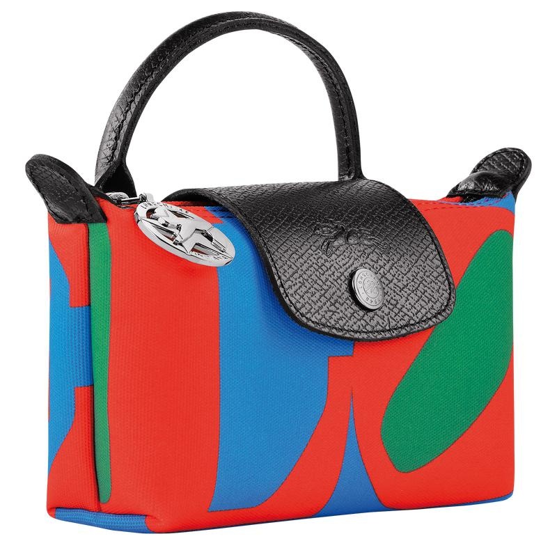 Red/Navy Longchamp x Robert Indiana Women's Pouches | HGAK-72135