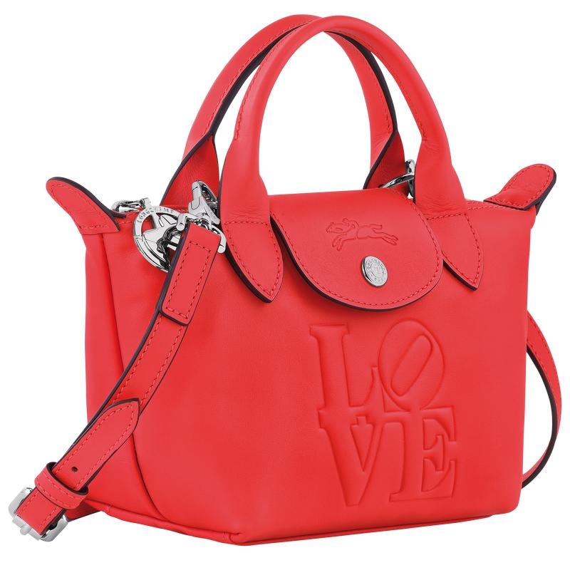 Red Longchamp x Robert Indiana XS Men's Handbags | TVSF-47980