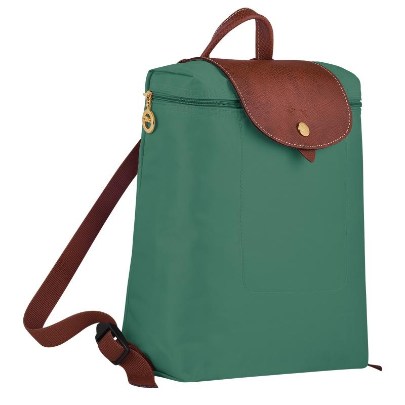 Sage Green Longchamp Le Pliage Original M Women's Backpacks | TUIW-38052