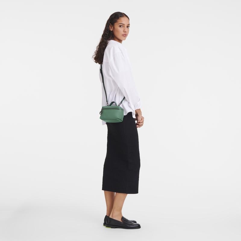 Sage Green Longchamp Le Pliage Xtra XS Vanity Women's Crossbody Bags | EFIH-96830