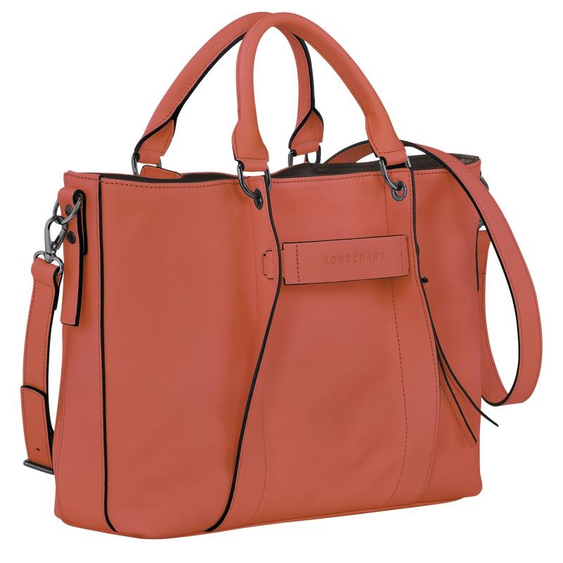 Sienna Red Longchamp 3D L Women's Handbags | RDEM-97642