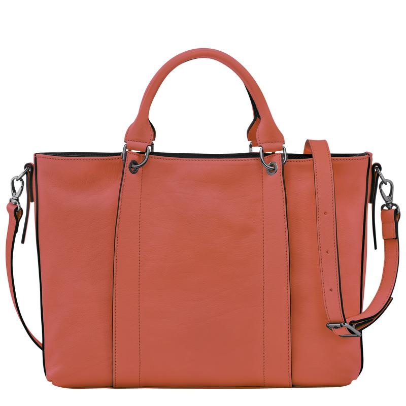 Sienna Red Longchamp 3D L Women's Handbags | RDEM-97642