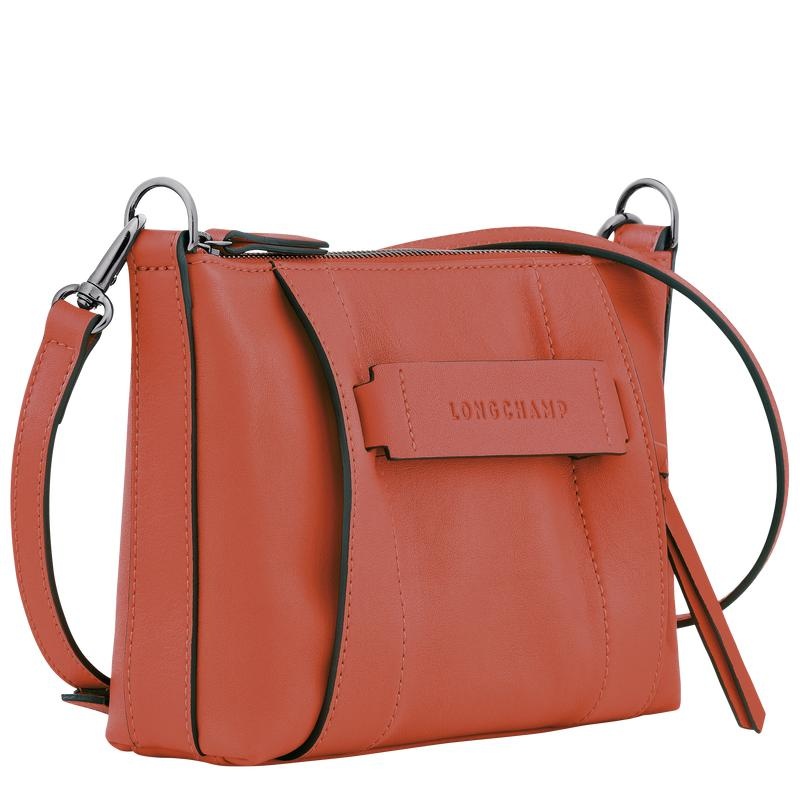 Sienna Red Longchamp 3D S Women's Crossbody Bags | VBYX-04928