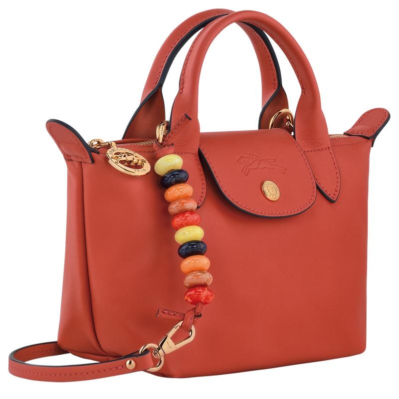 Sienna Red Longchamp Le Pliage Xtra XS Women's Handbags | TZFL-05872