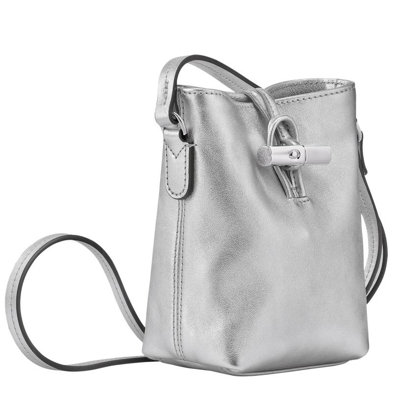 Silver Longchamp Roseau XS Women's Crossbody Bags | QFXR-89135