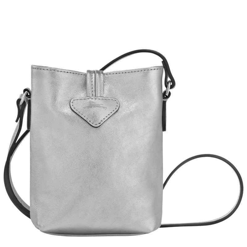 Silver Longchamp Roseau XS Women's Crossbody Bags | QFXR-89135