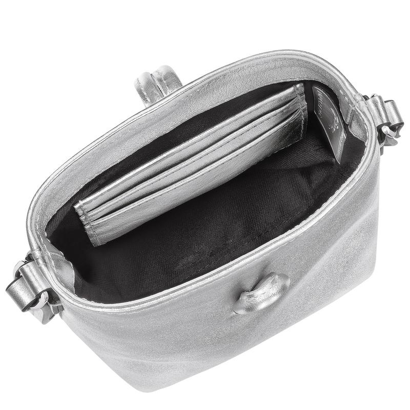 Silver Longchamp Roseau XS Women's Crossbody Bags | QFXR-89135