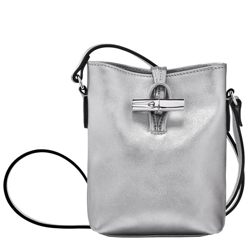 Silver Longchamp Roseau XS Women\'s Crossbody Bags | QFXR-89135