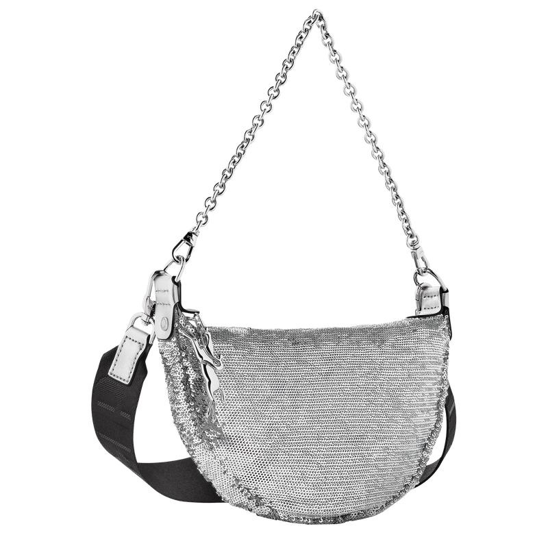 Silver Longchamp Smile S Women's Crossbody Bags | FYOX-32809