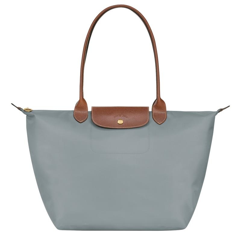 Steel Grey Longchamp Le Pliage Original L Women\'s Tote Bag | GXFC-71246