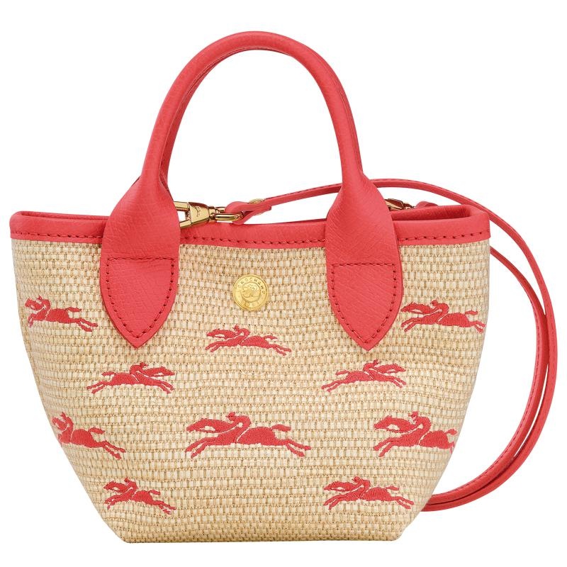 Strawberry Red Longchamp Le Panier Pliage XS Women\'s Basket Bag | SQBU-36718