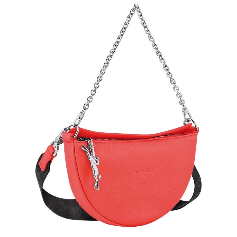 Strawberry Red Longchamp Smile S Women's Crossbody Bags | ICSY-91725