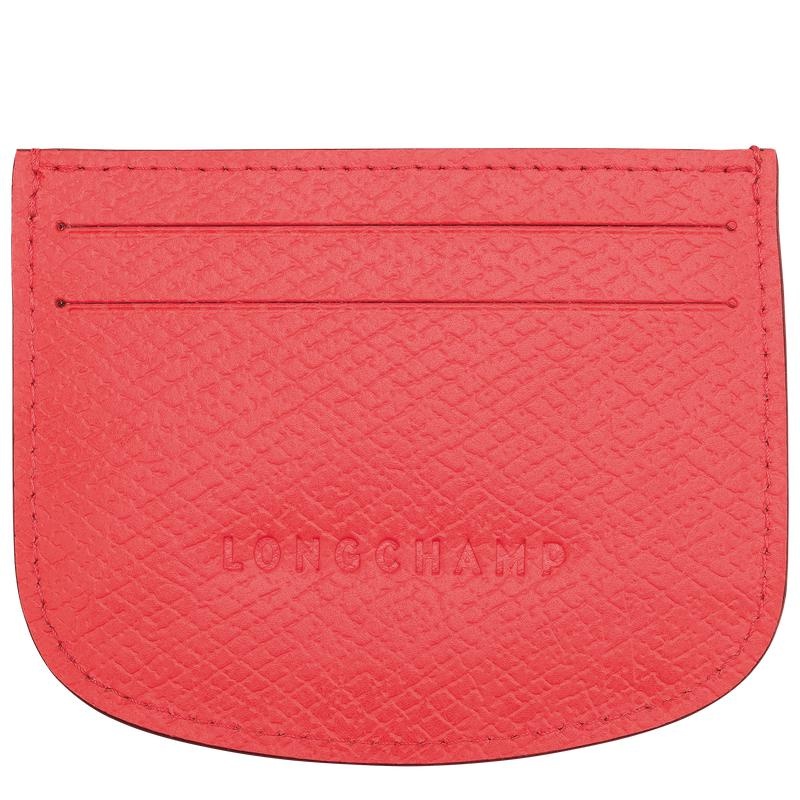 Strawberry Red Longchamp Épure Men's Cardholders | VSAP-94537