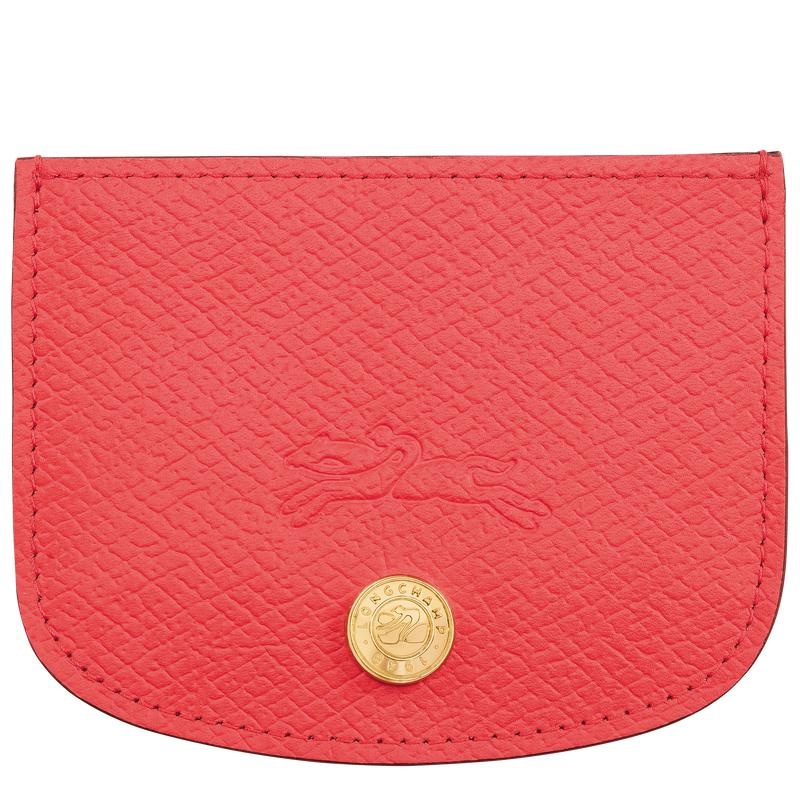 Strawberry Red Longchamp Épure Men\'s Cardholders | VSAP-94537