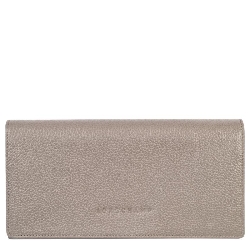 Turtledove Grey Longchamp Le Foulonné Continental Women\'s Wallets | YOUC-09654