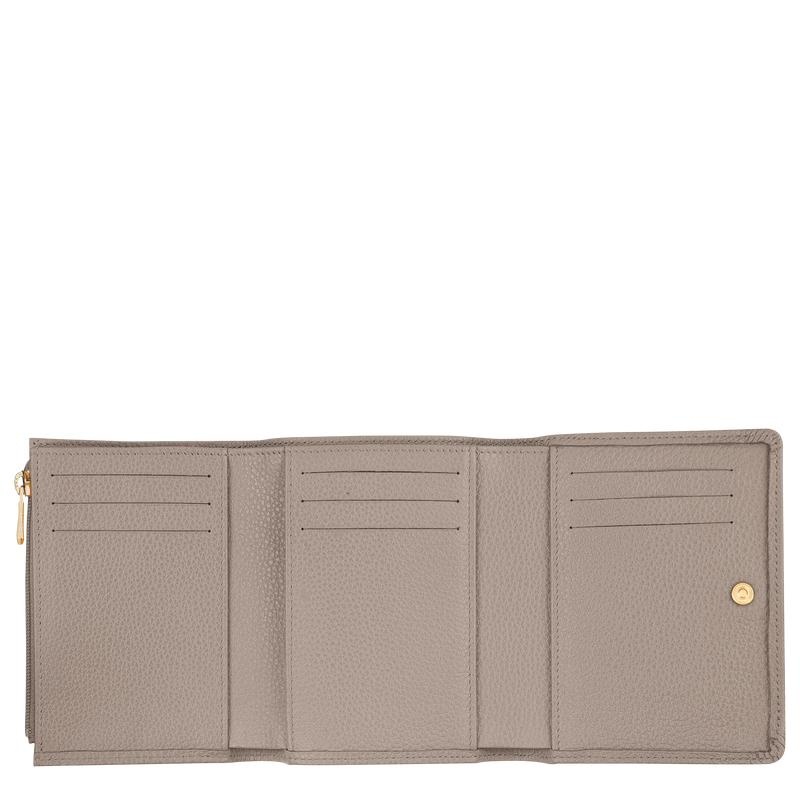 Turtledove Grey Longchamp Le Foulonné Men's Wallets | YJAW-25394