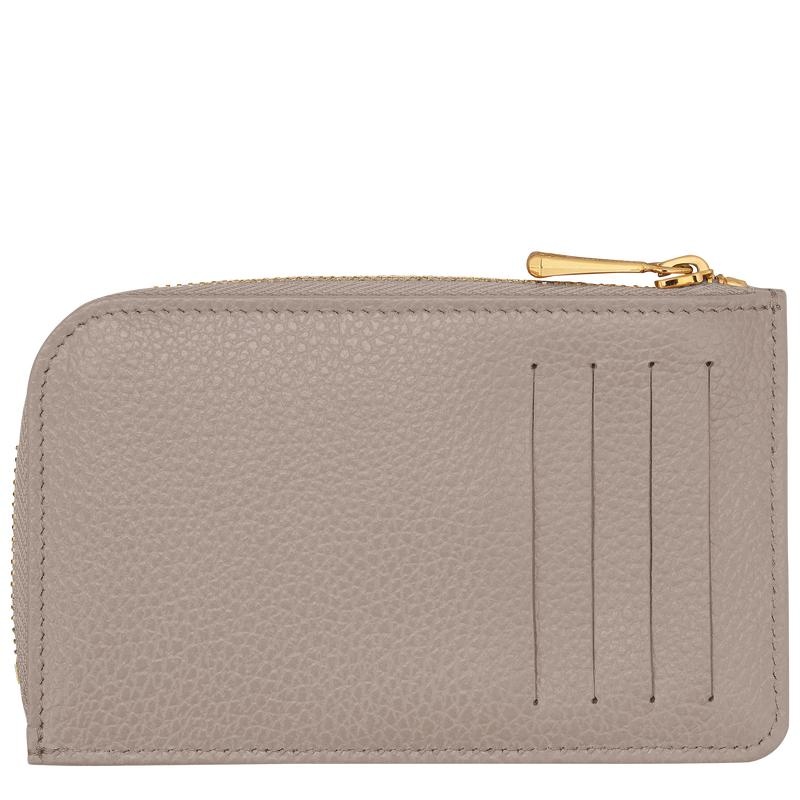 Turtledove Grey Longchamp Le Foulonné Men's Cardholders | MUYQ-58947