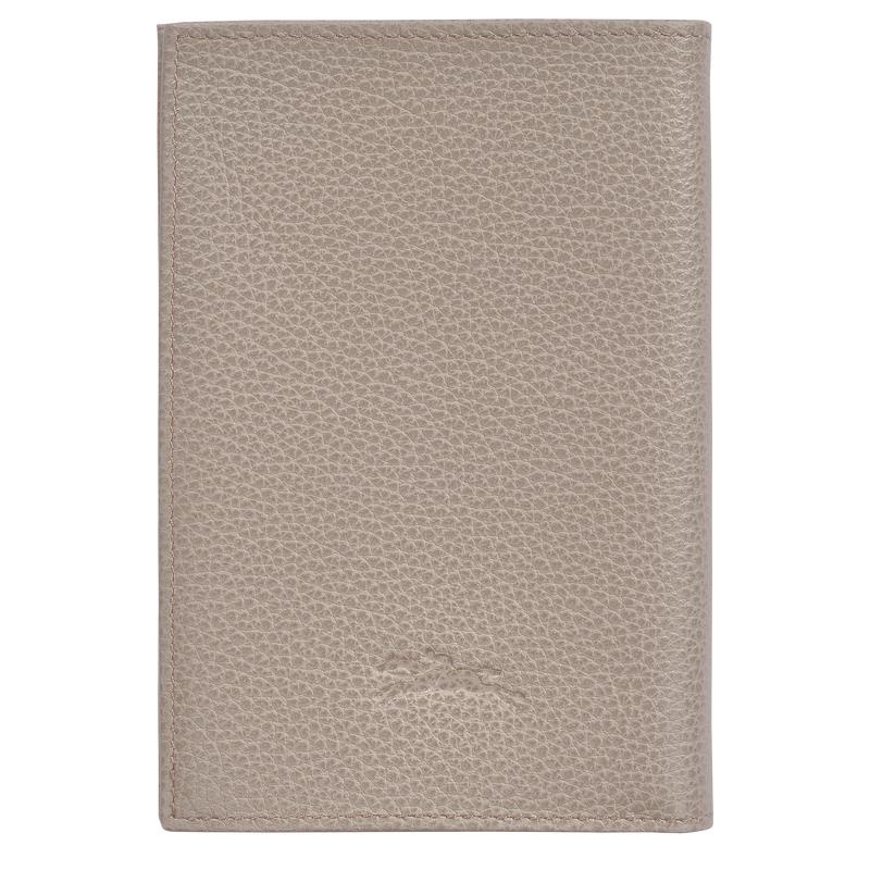 Turtledove Grey Longchamp Le Foulonné Passport cover Women's Passport Bag | FTOP-37094