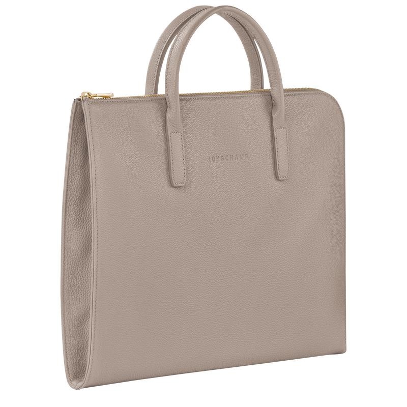 Turtledove Grey Longchamp Le Foulonné S Women's Briefcase | LZPH-32409